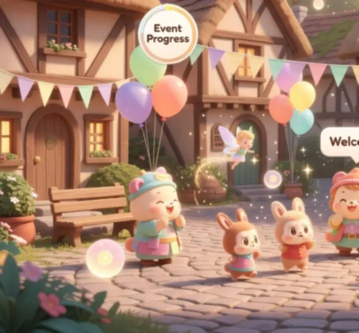 Événement communautaire festif autour d’Adorable Adventures
